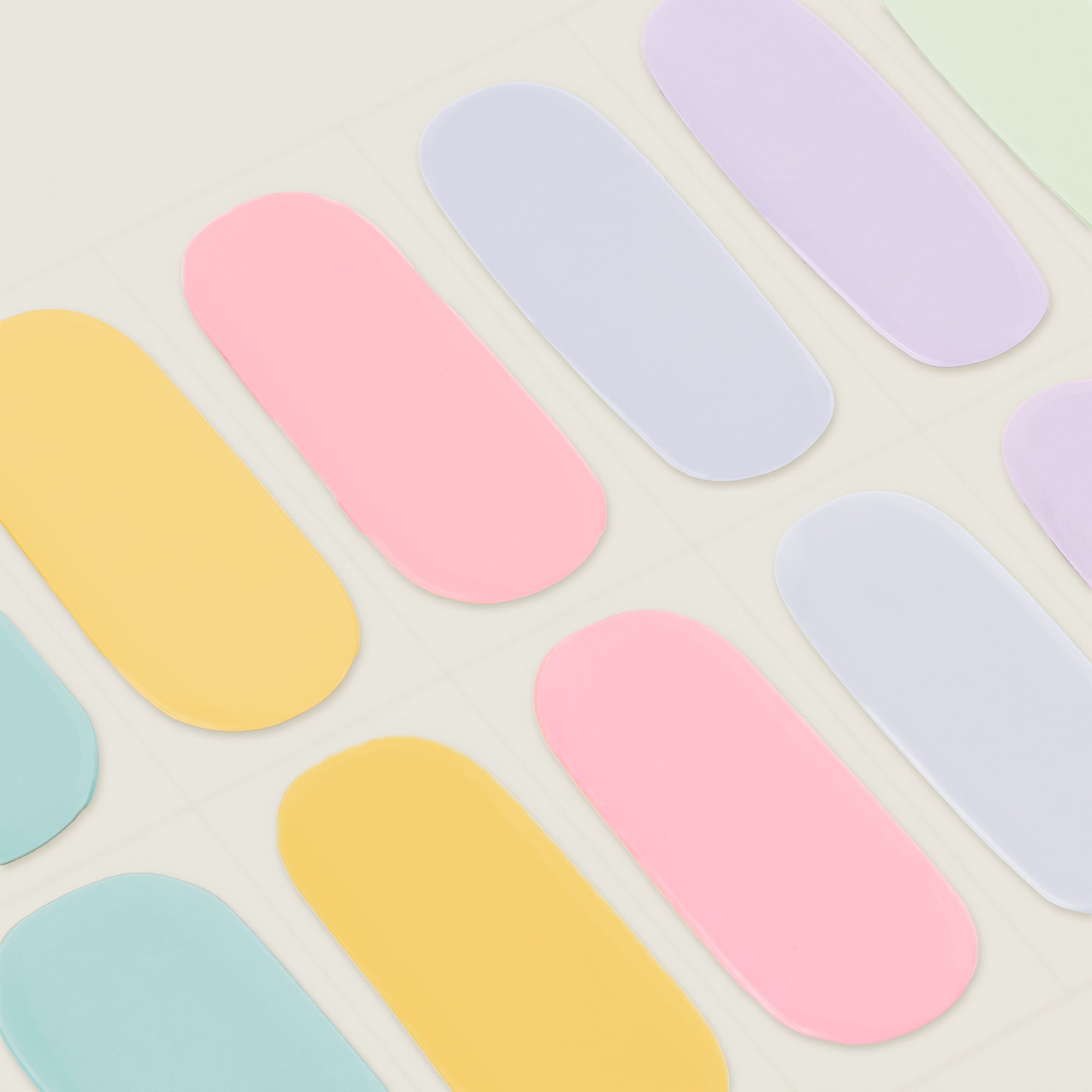 mesme pastel coloured nail wraps strip