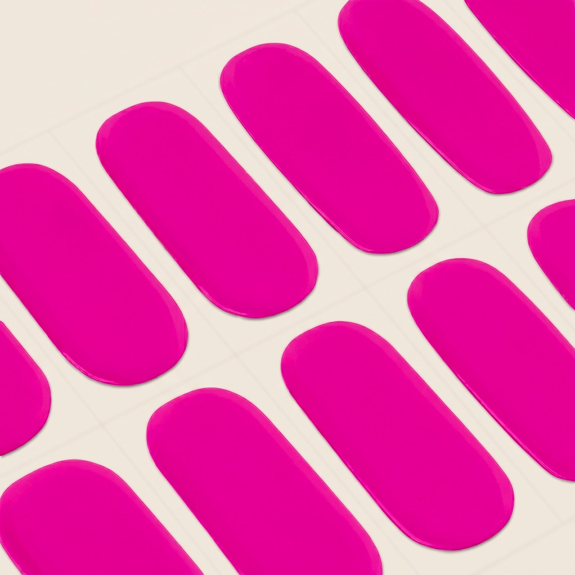 mesme hot pink nail wraps strip