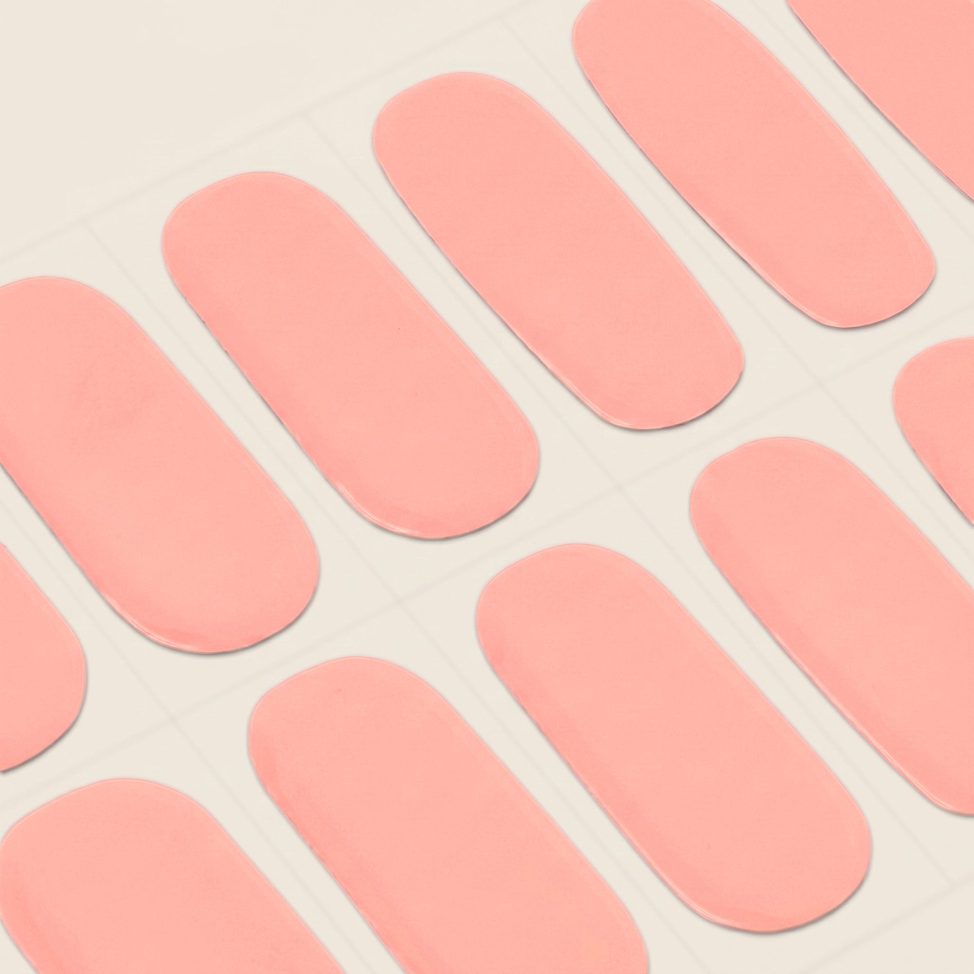 blush pink mesme Martina nail wrap strip