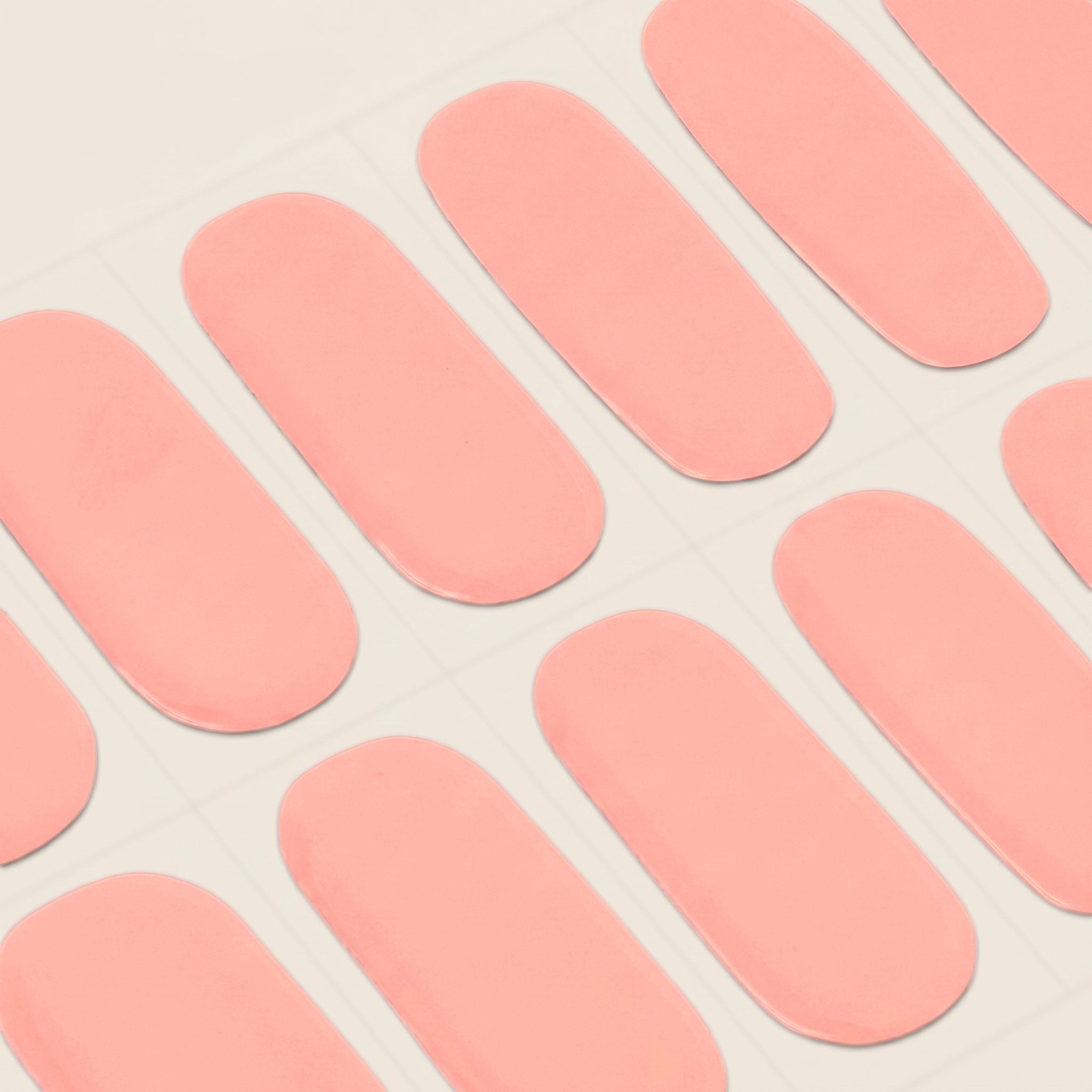 blush pink mesme Martina nail wrap strip