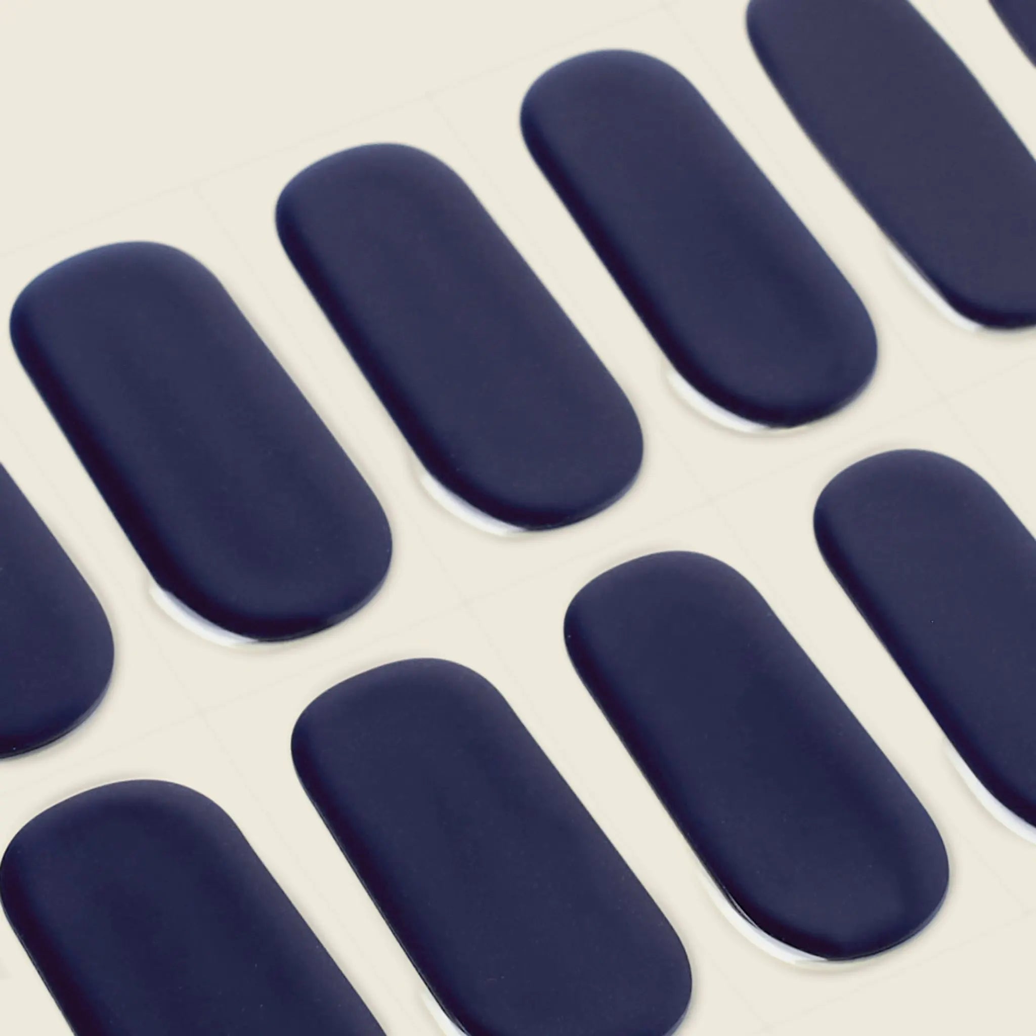mesme Caroline Indigo 14-Day UV Gel Nail Wraps — Strip Sheet Close-Up