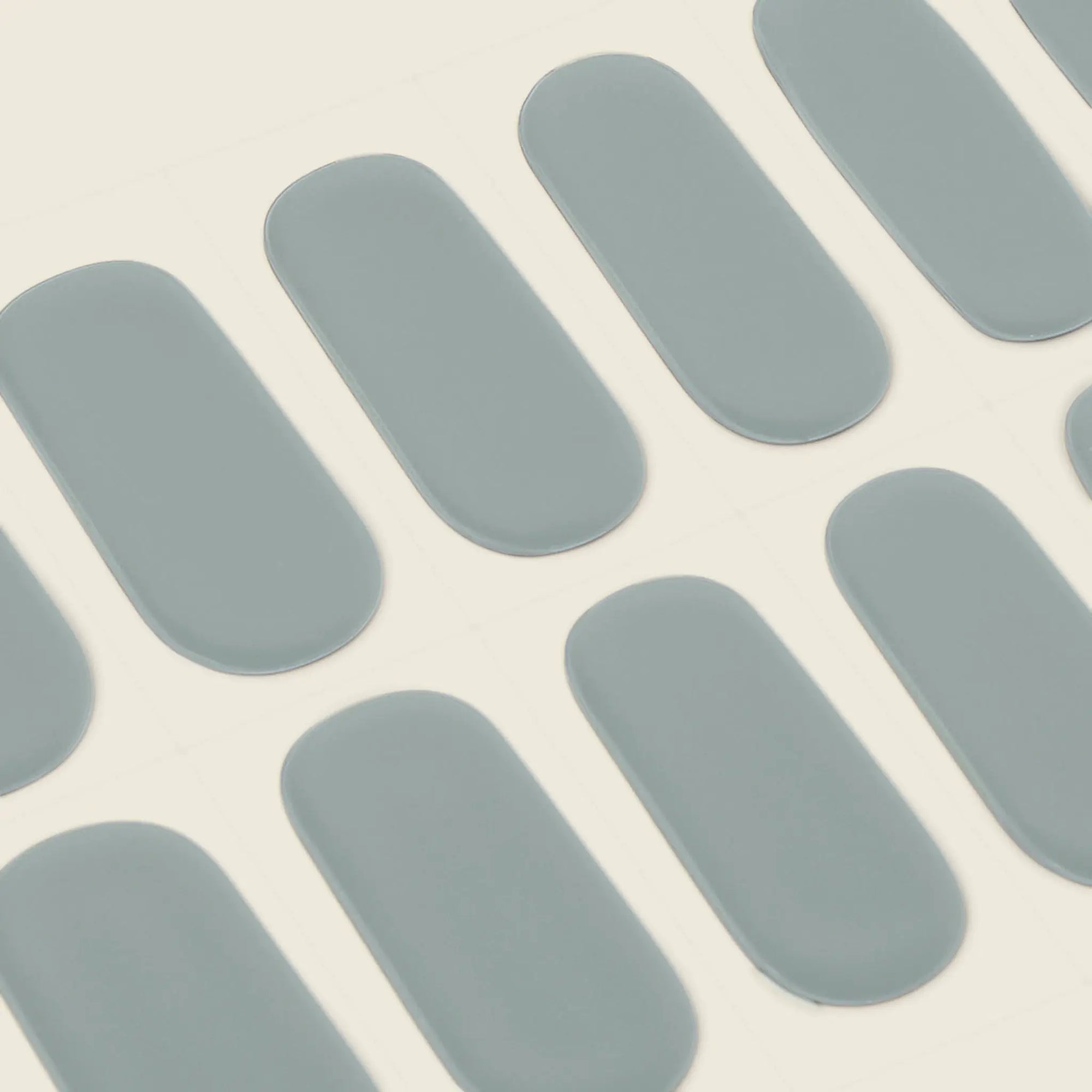 mesme Nutza Teal 14-Day UV Gel Nail Wraps — Strip Sheet Close-Up