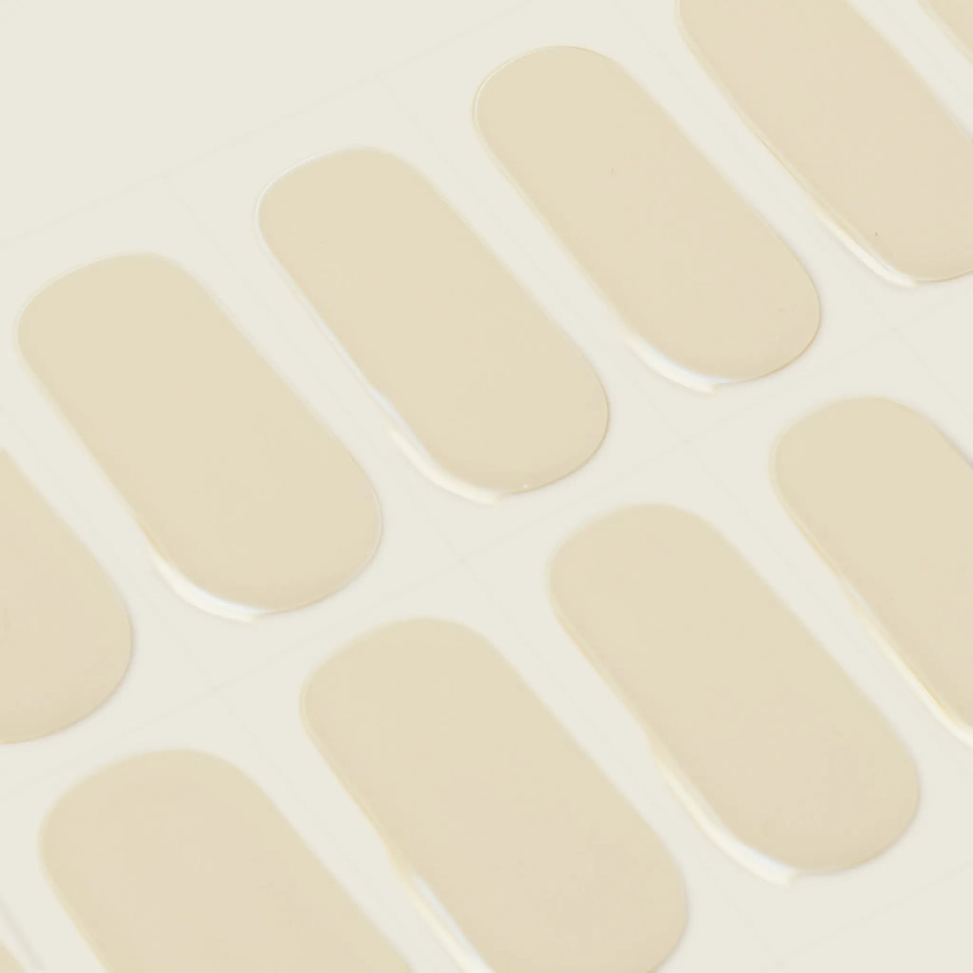 mesme Sibylle Ivory 14-Day UV Gel Nail Wraps — Strip Sheet Close-Up